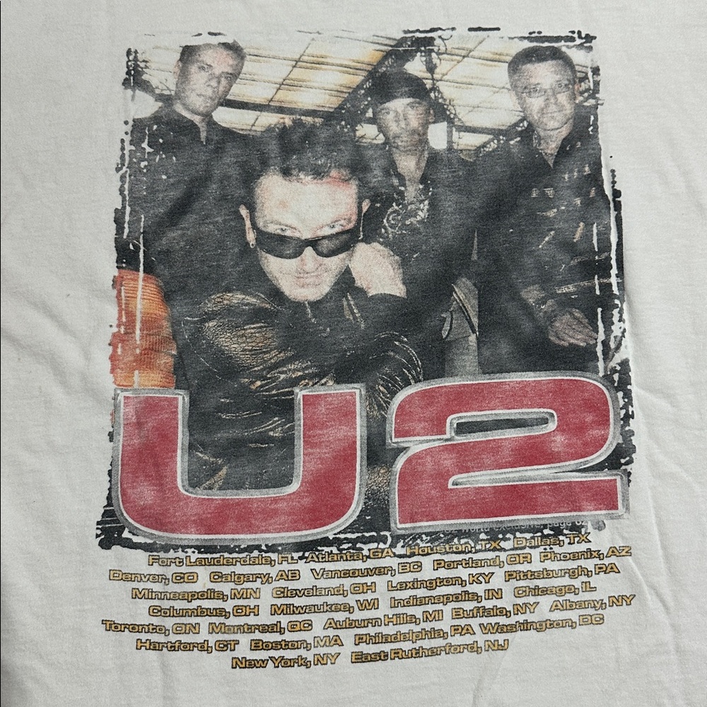 Vintage U2 Beautiful Day tour t-shirt - Picture 9 of 10